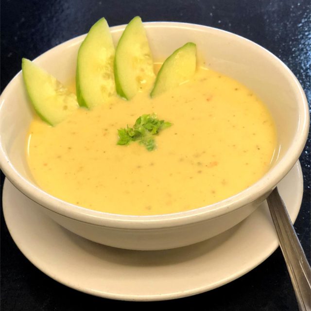 Cucumber Cantaloupe Gazpacho