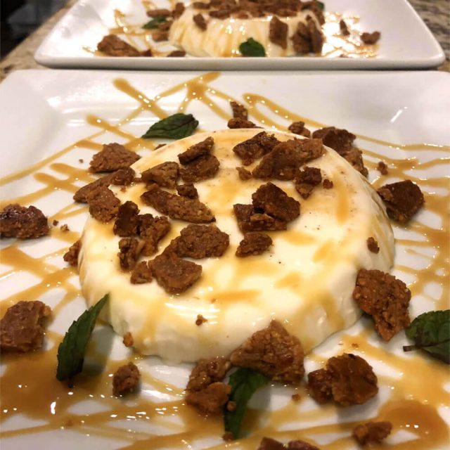 Panna Cotta with Streusel