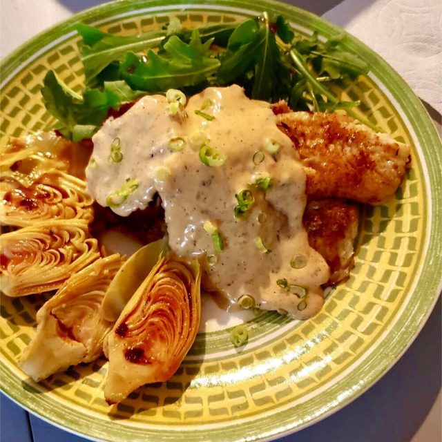 Redfish & Grilled Artichoke