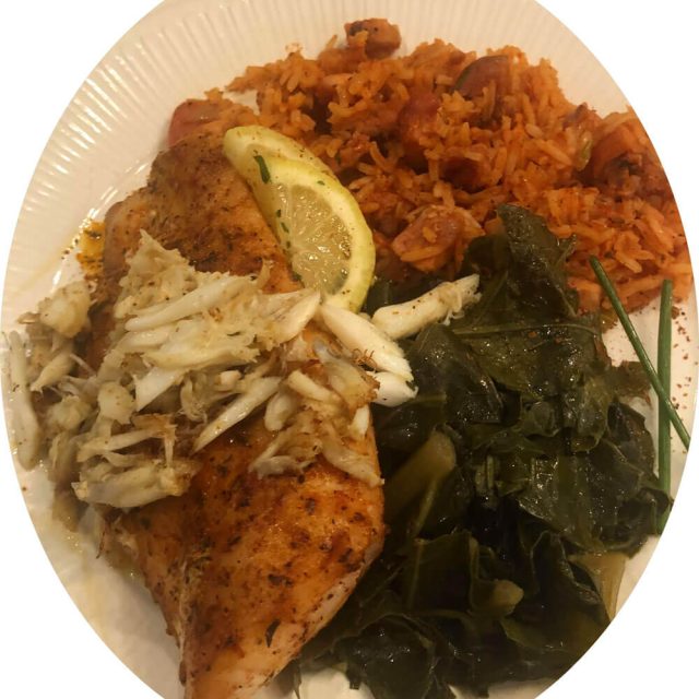 Redfish Jambalaya Greens